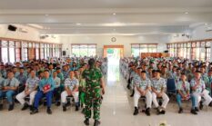 Danramil Kota Boyolali Tanamkan Jiwa Nasionalisme kepada Siswa Baru SMAN 1 Boyolali