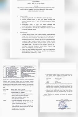 Diduga Cacat Hukum, Proses Seleksi Talenta Sekretaris Daerah Cilacap Dipertanyakan