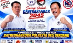 LPA Deli Serdang Apresiasi Satresnarkoba Polresta Deli Serdang – Ungkap Kasus Narkoba Besar, Selamatkan 250 Ribu Jiwa