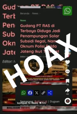 Klarifikasi atas Beredarnya Pemberitaan Dugaan Penampungan Solar Subsidi Ilegal di Gudang PT RAS Terboyo