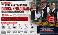 131 Siswa MAN 2 Banyumas Alami Keluhan Kesehatan Usai Konsumsi Menu MBG, GNP TIPIKOR Desak Audit SPPG