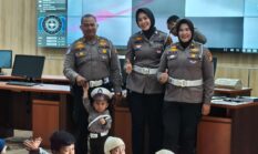 Polantas Karib Disambut Senyum Anak-Anak, Ditlantas Polda Riau Tanamkan Keselamatan dan Cinta Lingkungan Sejak Dini