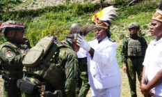 Koops TNI Habema Resmikan Kampung Hitadipa Intan Jaya sebagai Kampung Papua Damai di HUT ke-81 RI