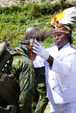 Koops TNI Habema Resmikan Kampung Hitadipa Intan Jaya sebagai Kampung Papua Damai di HUT ke-81 RI