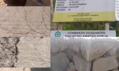 Rp4,8 Miliar Dipertanyakan! Jalan SepakungโPagergedog Baru Selesai Sudah Retak, TPT 7 Meter dan Pondasi Disorot