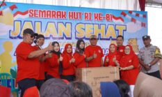 SEMARAK HUT RI ke-81: Ribuan Warga Berbondong-bondong Ikut Jalan Sehat Selokerto, Dibuka Resmi Anggota TNI Kodim 0728/WNG