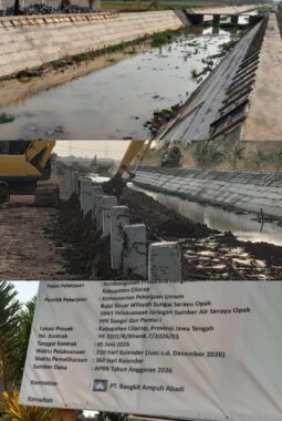 Tak Cantumkan Anggaran, FWJ Indonesia DPD Jateng Sebut Pembangunan Sarana Pengendali Banjir Sungai Tipar Cilacap “Proyek Siluman