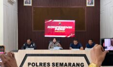 Konfrensi pers Periode Agustus-September 2026, Sat Res Narkoba Polres Semarang amankan Pasutri.