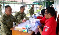 Kodim 0703/Cilacap Gelar Baksoskes Sambut HUT ke-81 TNI dan HUT ke-76 Kodam IV/Diponegoro