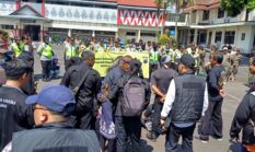 Penyampaian Aspirasi Penolakan Proyek Geothermal Gunung Ungaran, Polres Semarang kedepankan Humanis dan Komunikatif.